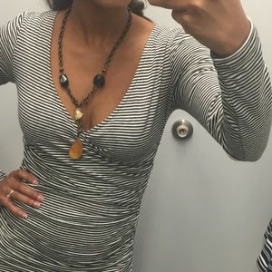 Leith fitted long sleeve dress